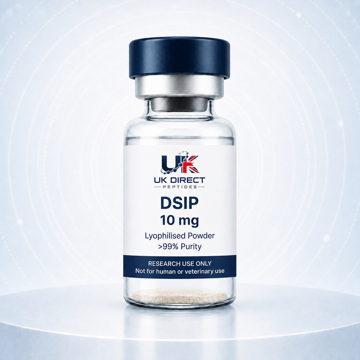 DSIP 10 mg - UK Direct Peptides research product vial