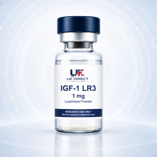 UK Direct Peptides IGF-1 LR3 1 mg research-use vial