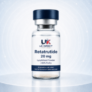 Retatrutide 20 mg - UK Direct Peptides research product vial