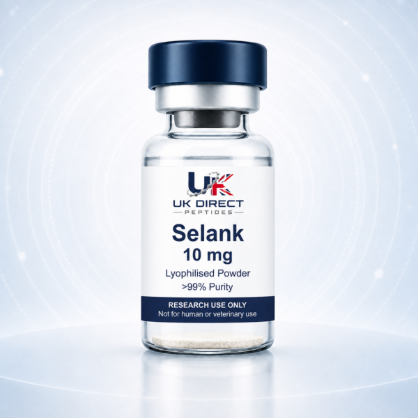Selank 10 mg - UK Direct Peptides product vial