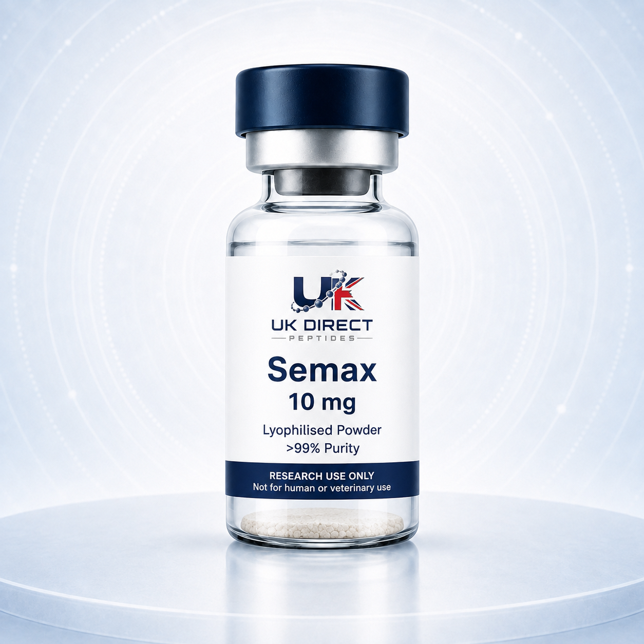 Semax 10 mg - UK Direct Peptides product vial