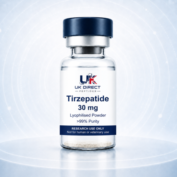 Tirzepatide 30 mg - UK Direct Peptides product vial